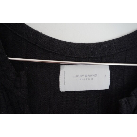Lucky Brand Black Cloud Jersey Wide Ribbed Dress -Size: Small - Picture 4 of 7